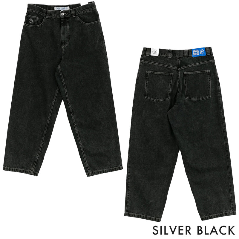 Jeans bordados vintage para casais, menino grande, padrão Y2K, calças de basquete largas, streetwear de skate, roupa azul retrô, venda quente