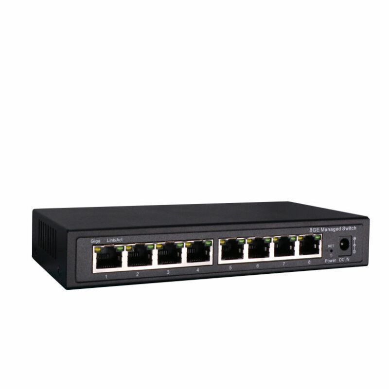 8 Port Gigabit Beheerde Switch Managed Ethernet Switch Met 8 Port 10/100/1000M Vlan