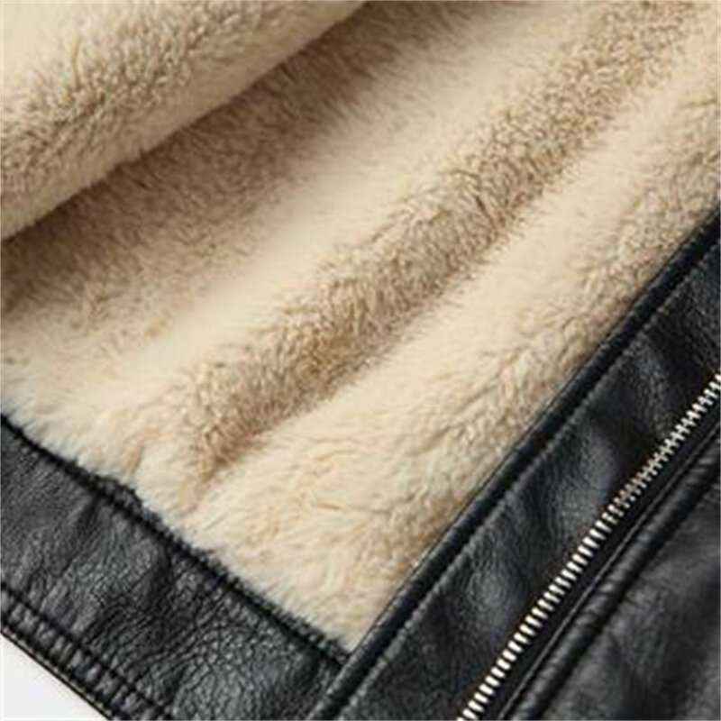 Faux Shear ling Jacken für Frauen Pu Oberbekleidung warme Mäntel Vintage Langarm Gürtel Saum weibliche schicke Tops dicke Oberbekleidung Mode
