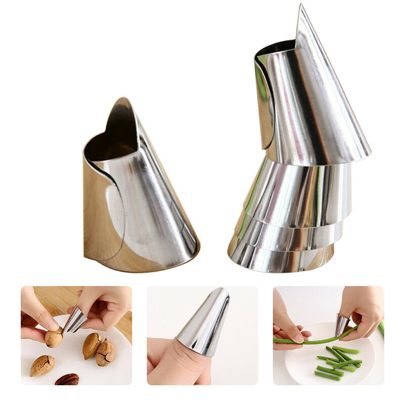 Protetor de dedo protetor de faca de polegar de silicone engrenagens corte faca de colheita vegetal beliscar lâmina tesoura luvas