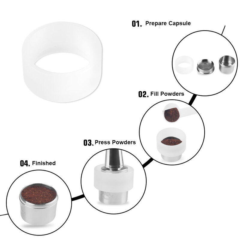 Reusable Espresso Stainless Steel Coffee Capsule Pods For Three Heart Cafissimo K FEE Caffitaly Tchibo Coffee Maker Accessories