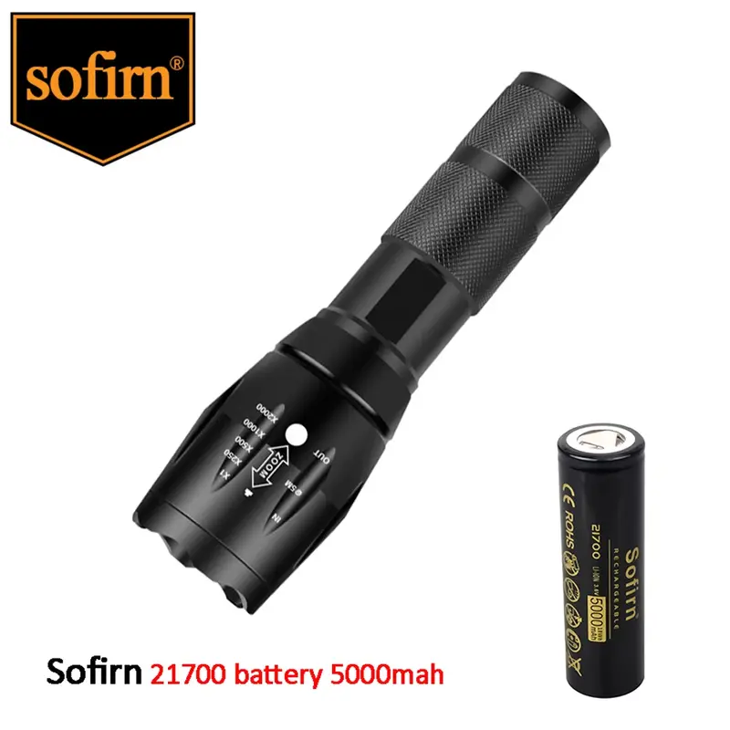 Sofirn 5000 3,7 mAh Batterie Flach kopf V 48a 10c Entladung HD-Zelle Lithium Reall Kapazität