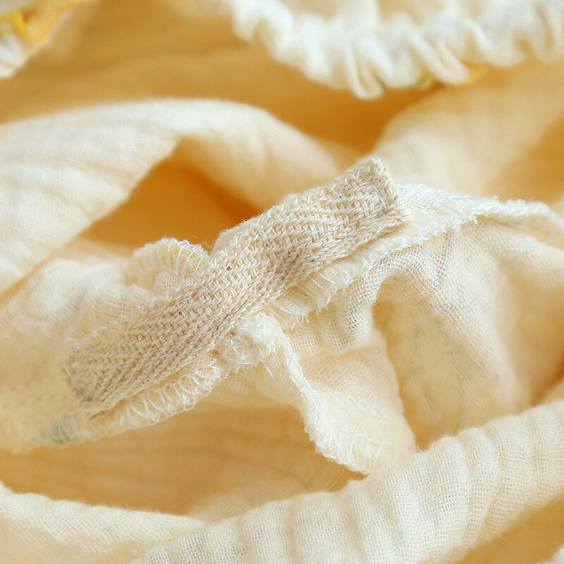 Conjunto de pijama de manga larga para mujer, traje de dos piezas de algodón 100%, estampada ropa holgada para el hogar, ropa informal de moda, novedad