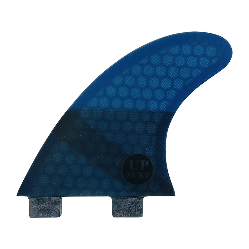 UPSURF-FCS Fins para Surf, Double Tabs, Blue Honeycomb Fins, UK2.1, Estabilizador de Quilhas, Sup Fins para Surf, 5PCs por Conjunto