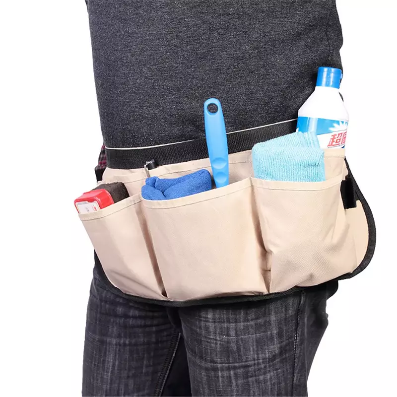 New Waist Pouch Belt Storage Holder Organizer Cleaning Oxford Cloth Waterproof Tool Bag Multi-functional Electrician Tools Bag