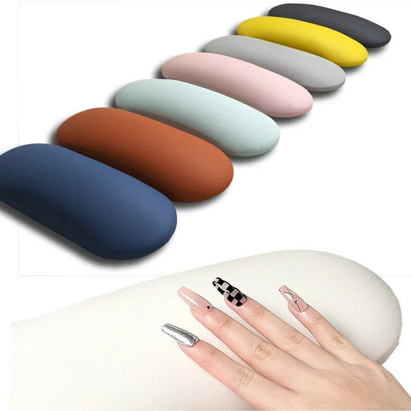 New 1PC PU Leather Nail Hand Pillow Arm Rest Table Nail Desk Manicure Pillow Simple Comfortable Nail Art Tool 4#