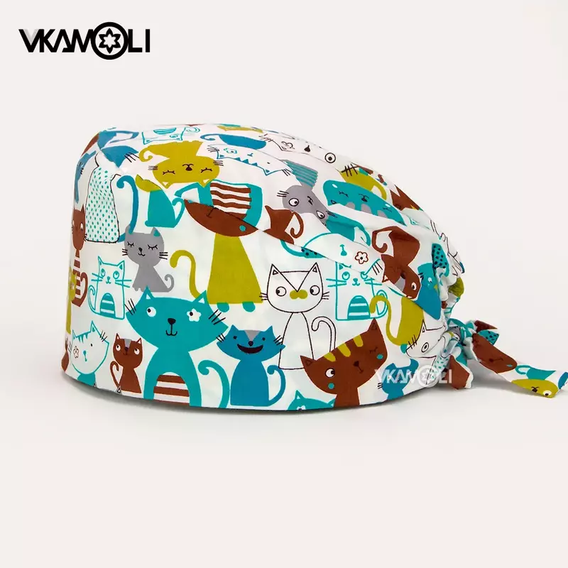 Wyprzedaż scrubs czapki sklep zoologiczny czapki uroda czyszczenie czapka bawełna wysokiej jakości pielęgnacja zwierząt domowych pielęgnacja pracy cap akcesoria medyczne