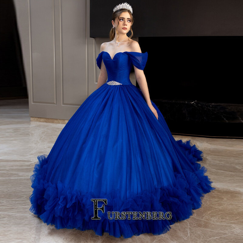 Fanshao Simple Sweetheart Quinceanera Dresses Princess Sweet 16 anni Girl Birthday Party Dresses cryasl Tulle Custom Made