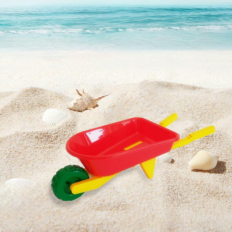 Carretilla de arena de juguete para niños, fácil de llevar, vagón de jardinería ligero para playa, patio de 2 años, interiores y exteriores