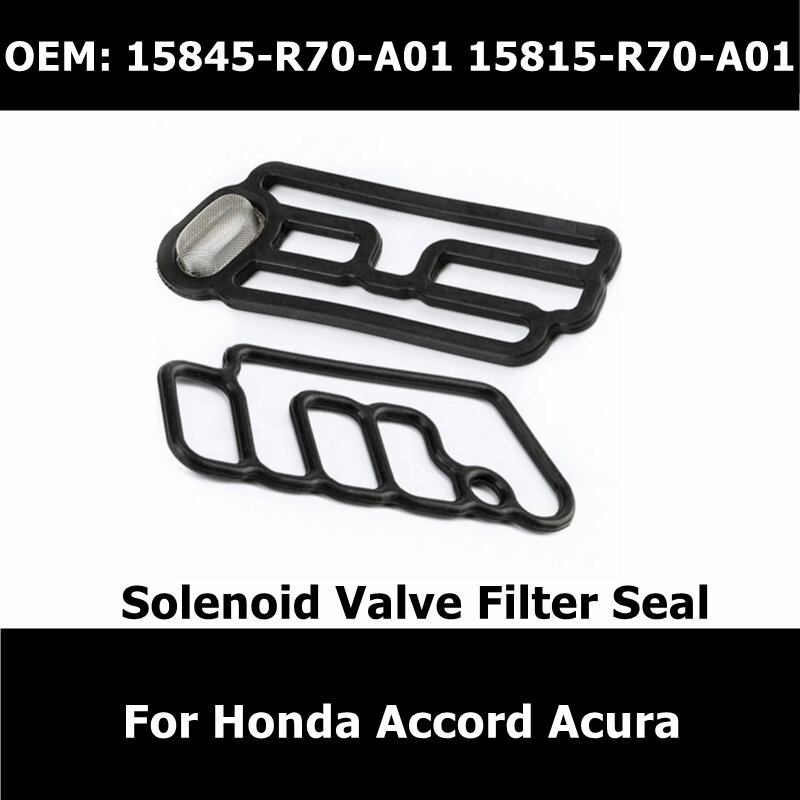 Almohadilla de válvula solenoide de culata para coche, accesorios de coche, sello de filtro de Acura para Honda Accord, 15845-R70-A01 15815-R70-A01