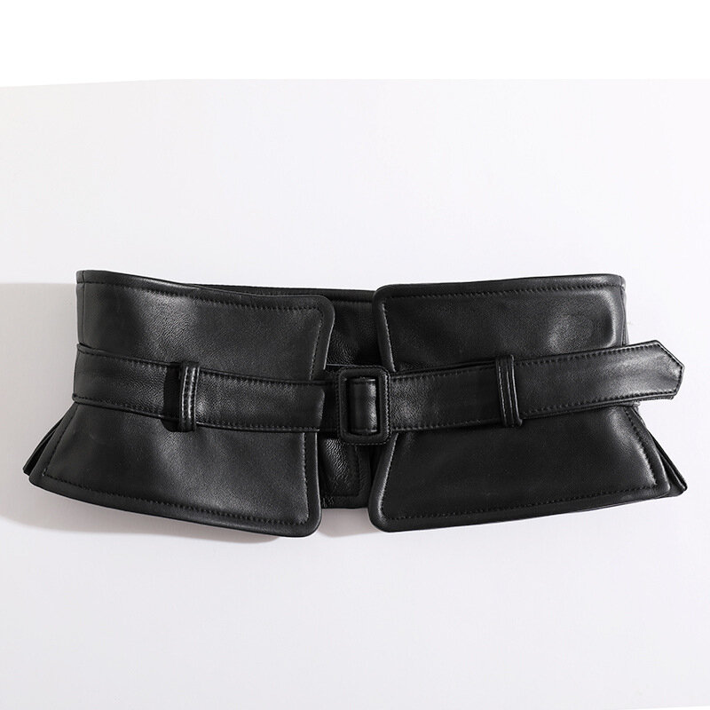 2023 New Fashionable And Versatile Waist Cover Genuine Sheepskin Leather Belt E38