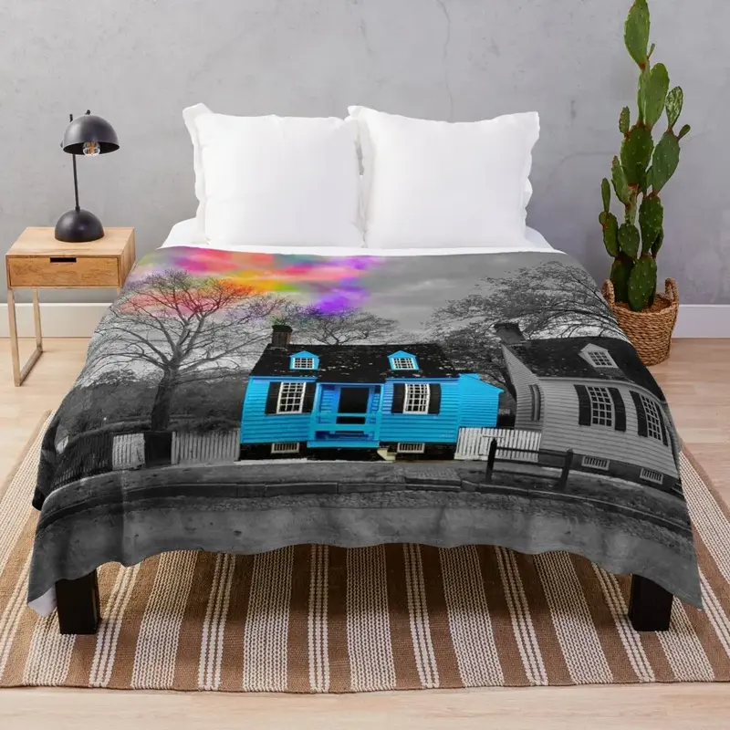 Couverture lourde pour dormir, linge de lit en fourrure