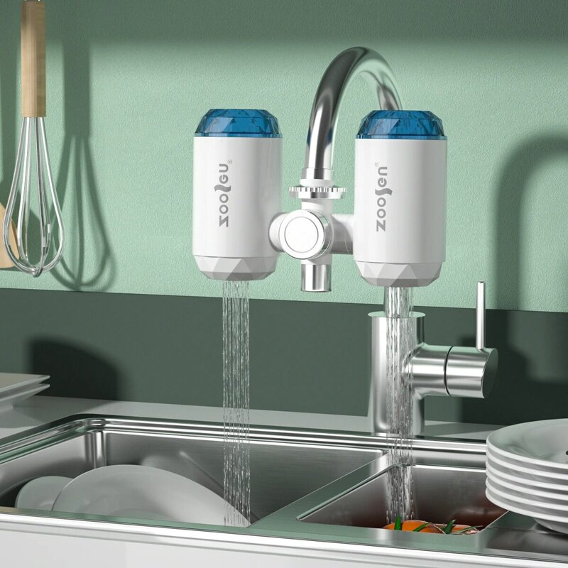 Бытовой очиститель воды на смеситель, обезжиривающий очиститель воды, двойной очиститель воды, домашний очиститель воды на смеситель для кухни и ванной