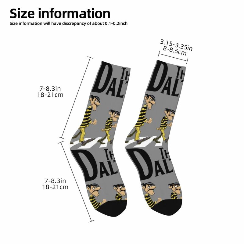 Divertente compressione pazza ogni forma calzino per uomo Hip Hop Harajuku T-The Daltons Happy Quality Pattern stampato Boys Crew Sock