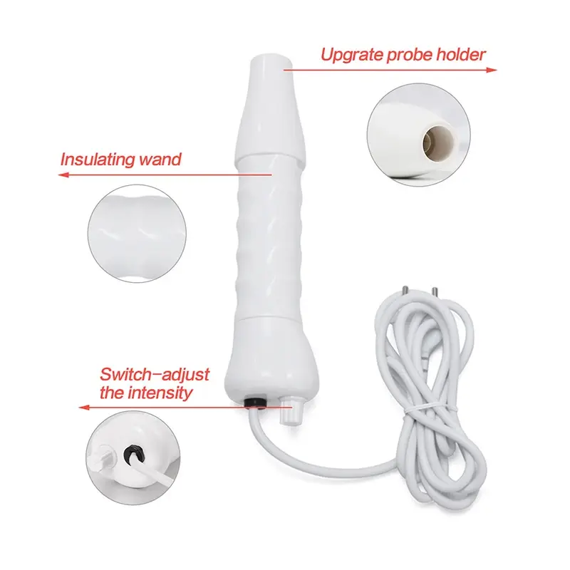 Vier-Buis Elektrode Huidverzorgingsstaaf Draagbare Hoogfrequente Gezichtsbehandelingsstaaf Handheld Elektrische Gezichtsschoonheidstool