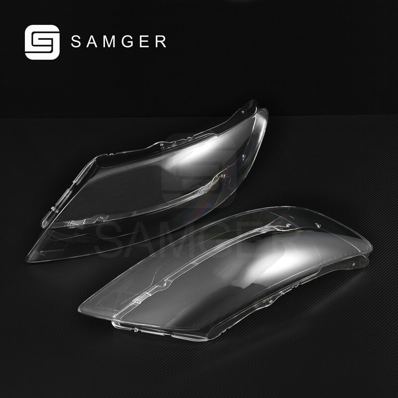 Samger-自動車用ヘッドライトカバー,ライト,ガラスレンズシェル,1ペア,アウディq7 2006-2015用