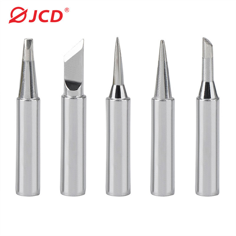 5PCS/Lot Soldering Iron Tips Pure Copper Iron Tip 900M Lead-Free Solder Tips Electric Soldering Iron copper head Welding Tools