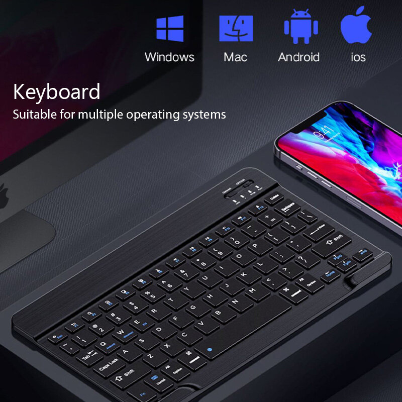 Mini clavier de jeu portable sans fil Bluetooth aste, ordinateur portable, tablette, téléphone, iPad, Android, Samsung