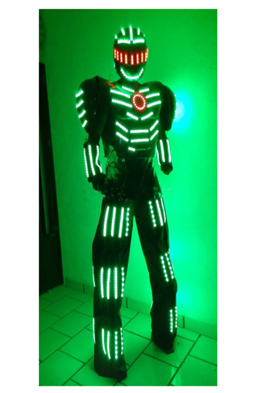 Robot led, vêtements lumineux, costume, produit el, livraison gratuite par DHL