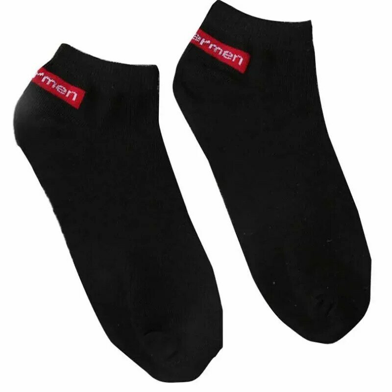 1Pair Unisex Summer Cotton Man Short Socks Fashion Breathable Man Boat Socks Comfortable Casual Socks Male White Black