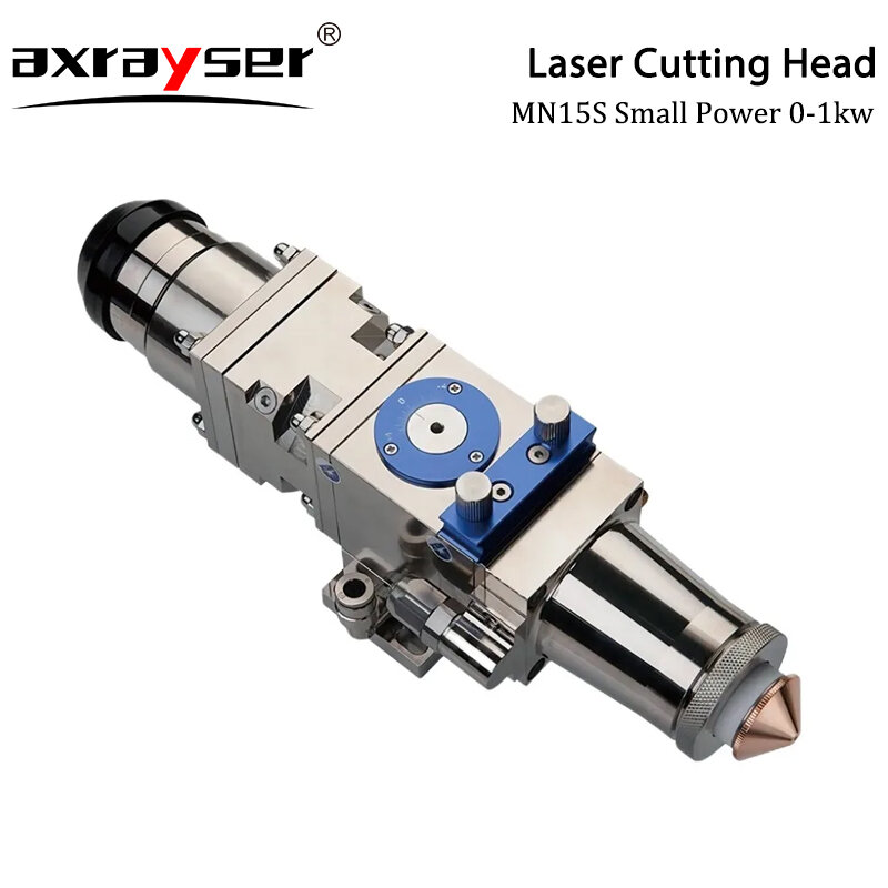 MN15S WSX kepala pemotong Laser serat 0-1KW daya kecil dua titik fokus Format kecil untuk pemotongan logam