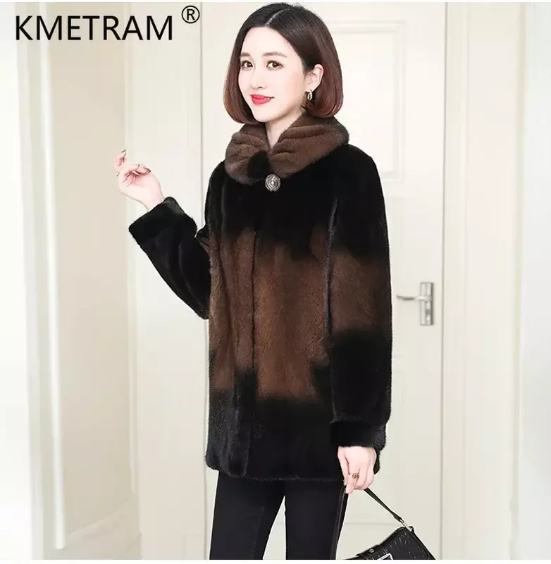 Top Whole Mink Fur Jackets for Women 2024 Luxury Real Fur Coat Womens Mid Long Natural Mink Fur Coats Abrigo Invierno Mujer