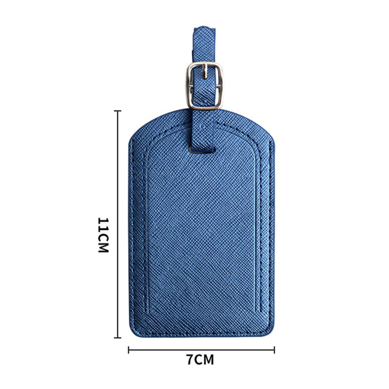 Porte-étiquette de bagage en cuir PU, pendentif de valise, nom, adresse, accessoires de voyage portables