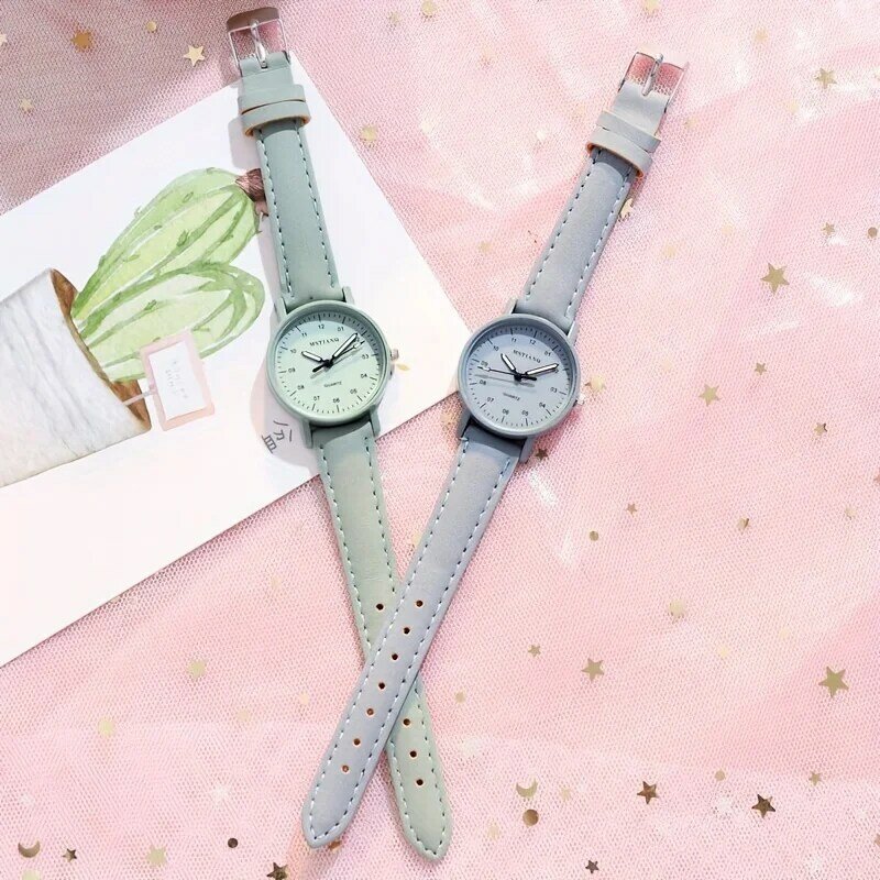 Elegant Meerkleurig Quartz Horloge Voor Meisjes-Ideaal Feestaccessoire En Perfect Cadeau, Met Betrouwbare Tijdwaarneming