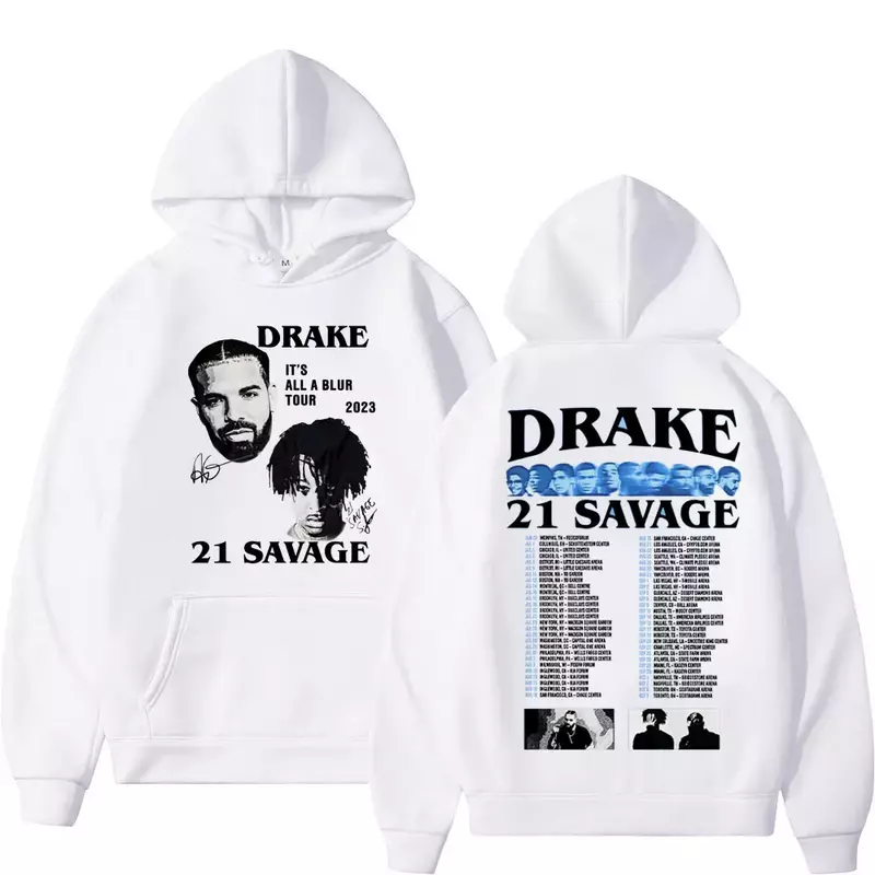 Rapper Drake Grafische Hoodie Mannen Vrouwen Harajuku Hiphop Oversized Sweatshirt Modetrend Vintage Lange Mouw Hoodies Streetwear