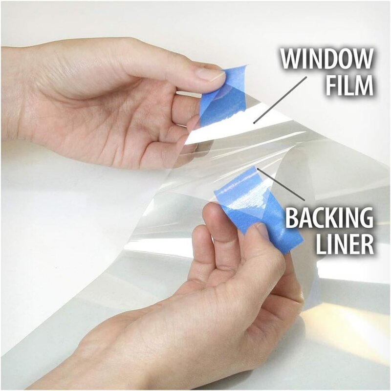 BDF S8MC Film jendela keamanan dan keselamatan bening 8 Mil (36in X 12ft) Film kinerja kualitas tinggi mudah dipasang perlindungan UV