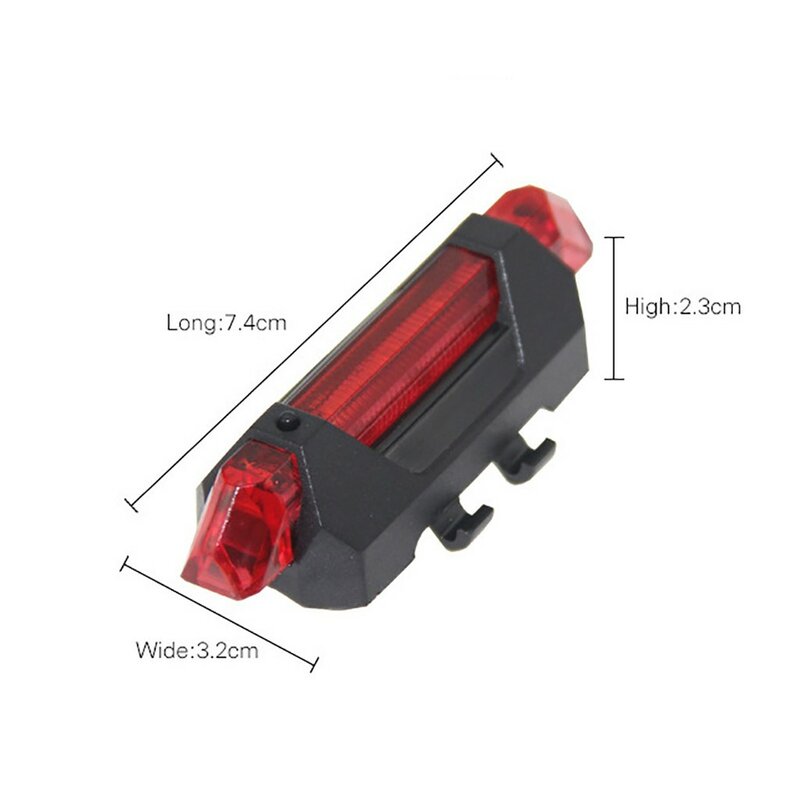ไฟท้ายจักรยาน LED แบบ USB ชาร์จไฟได้ไฟท้ายจักรยานเสือภูเขา LED เตือนความปลอดภัย MTB ไฟท้ายจักรยานไฟท้าย