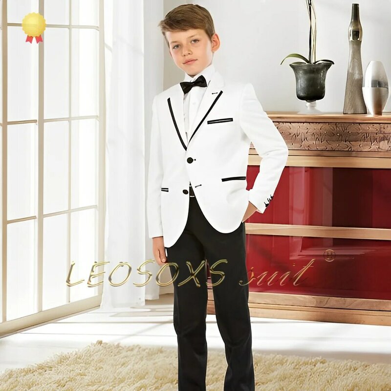 男の子用の2ピースのスーツ,3〜16歳の子供に適した,カスタム形状