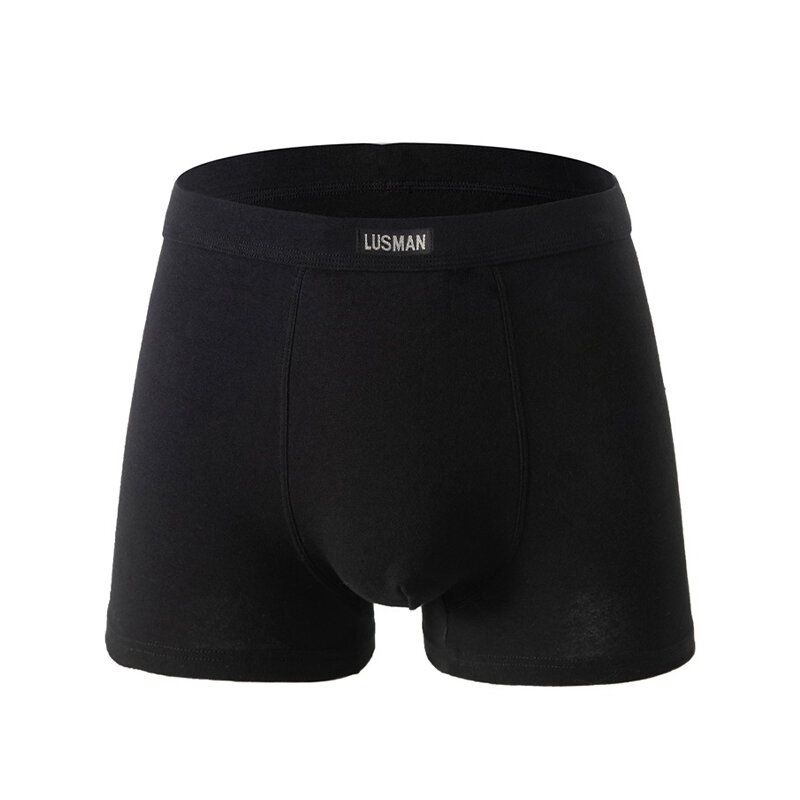 Boxers de algodão completo tecido masculino, shorts, roupa íntima, alta qualidade, plus size, 90-200kg