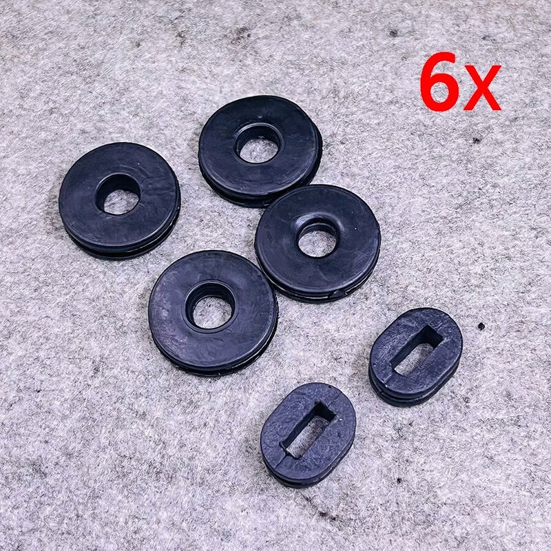 Yecnecty For Suzuki GN/GS/EN125 GT750 GS550 RV90 GN400 GN250 Motorcycle Parts 6PCS Motorbike Plastic Side Cover Rubber Seal Pad