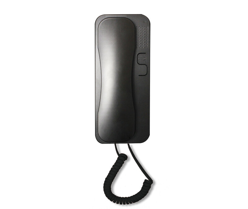 Schwarze Farbe elektronisches Telefon Zugangs system Audio Inter phone ohne Außenstation Intercom Tube