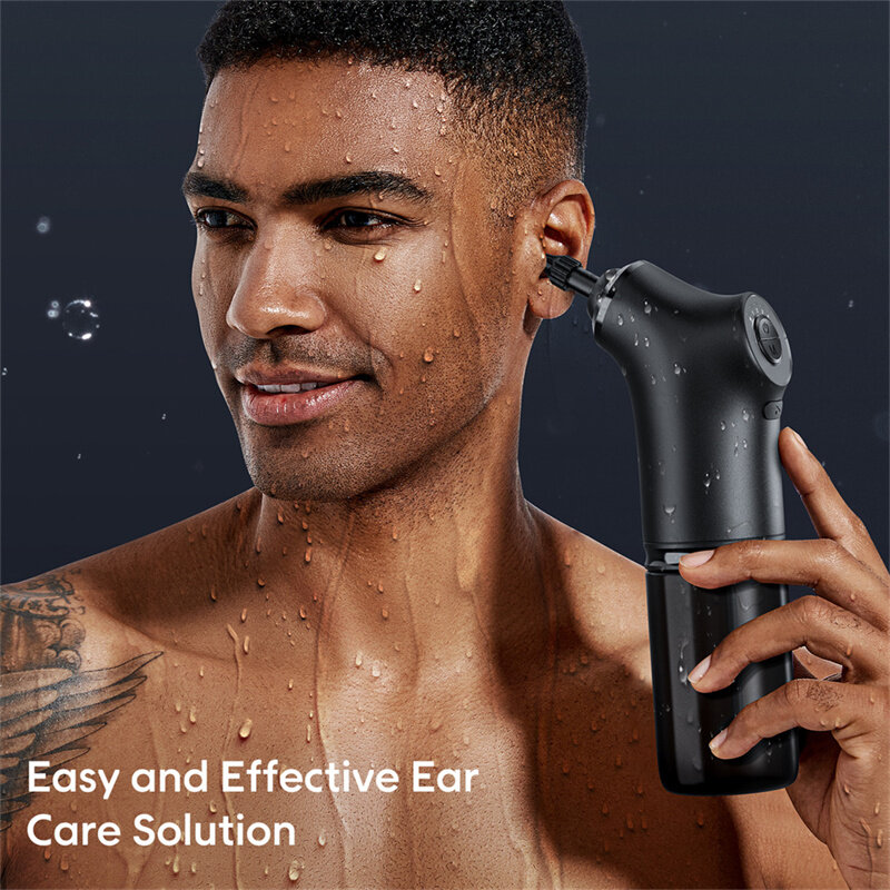 Kit pembersih telinga elektrik 4 mode tekanan, pembersih telinga anak dewasa, alat pembersih telinga dengan irigasi air, perawatan kesehatan