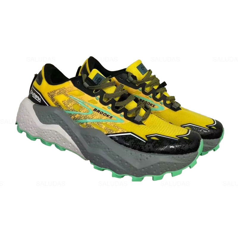 Brooks Men Trail Running Shoes Caldera 7 Outdoor Marathon Sneakers Non-slip Breathable Cushioning Men's Casual Tennis Shoes