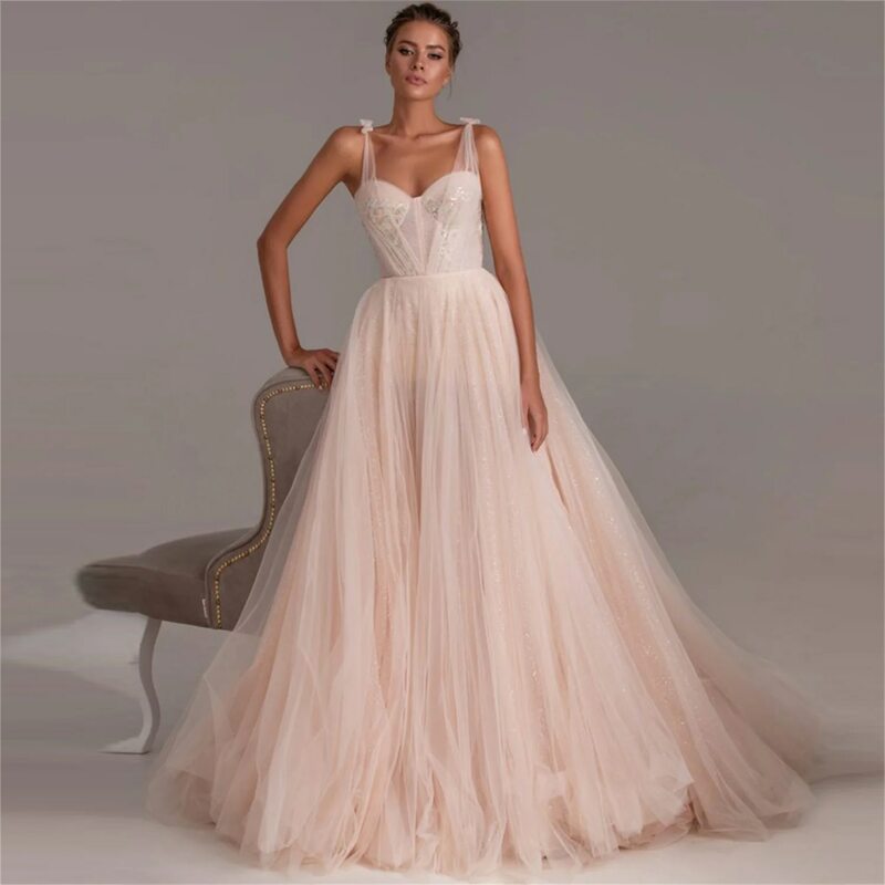 Morning Light Long Dresses for Special Events Pink Evening Dress 2022 Customized Occasions Dresses for Women Gala Thinyfull Robe