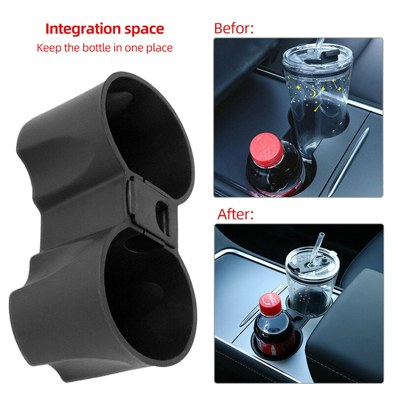 Suitable for Tesla Mo-del 3Y central control storage box cup holder limiter OBD2 automotive car parts accesspries