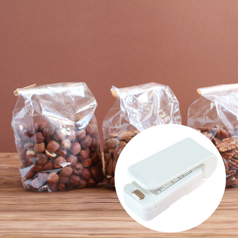 Máquina de selagem de plástico prensado à mão, Handheld Mini Snacks Bag Sealer para Batata Chip Bags Snack Bags