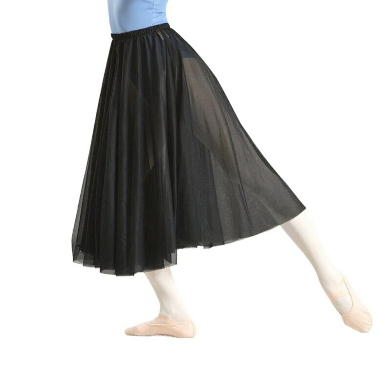 Балетная юбка с запахом для девочек и женщин, балетный трико для взрослых, юбка-пачка, танцевальная юбка поверх шарфа, юбка с