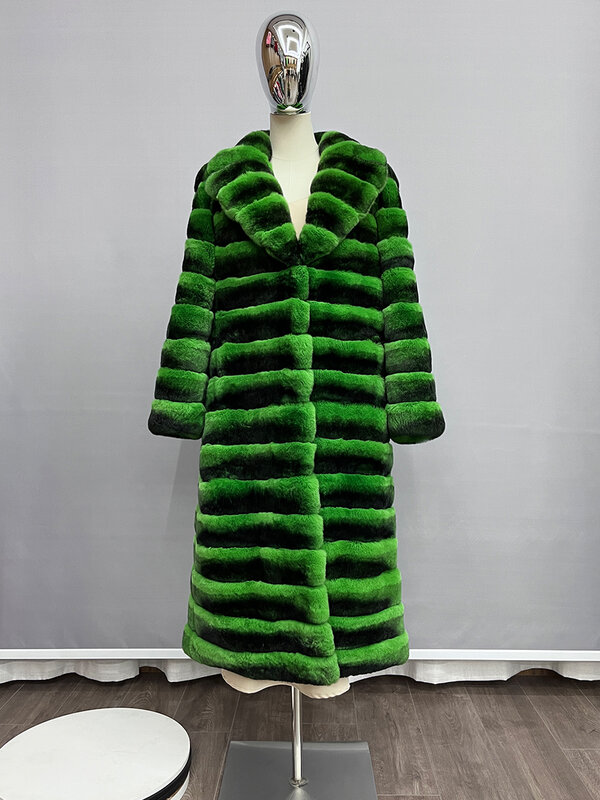 女性のためのウサギの毛皮のコート,女性のための毛皮のコート,豪華な,暖かい,冬のファッション2023