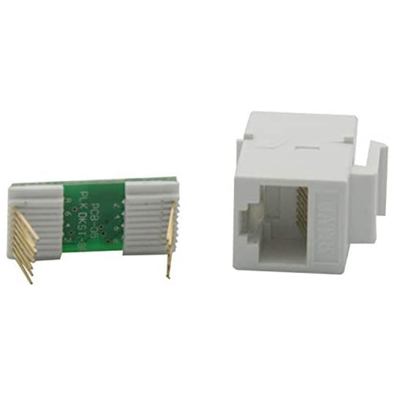 Acoplador Ethernet Keystone, paquete de 20 conectores hembra en línea Cat6 RJ45
