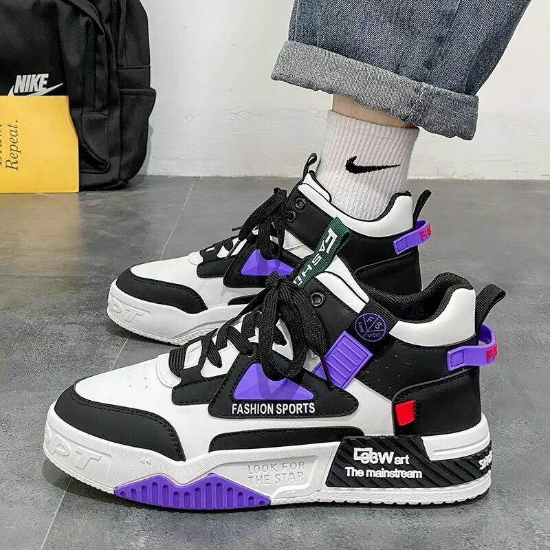 Herenschoenen 2024 Nieuwe Comfortabele Casual Sneakers Schoenen Voor Heren Gevulkaniseerde Tennisschoenen Mannelijke Ademende Slijtvaste Gevulkaniseerde Schoen
