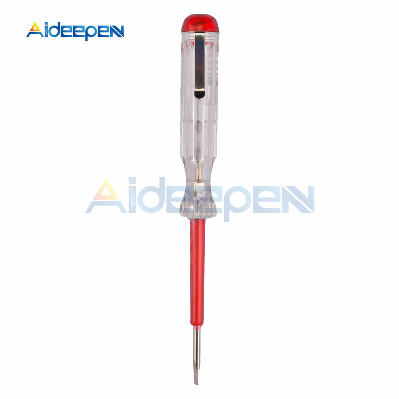 100-500V Spannung Anzeige Schlitz-schraubendreher Elektrische Test Stift Werkzeuge Spannung Tester Mit Anzeige Licht 2 Farben
