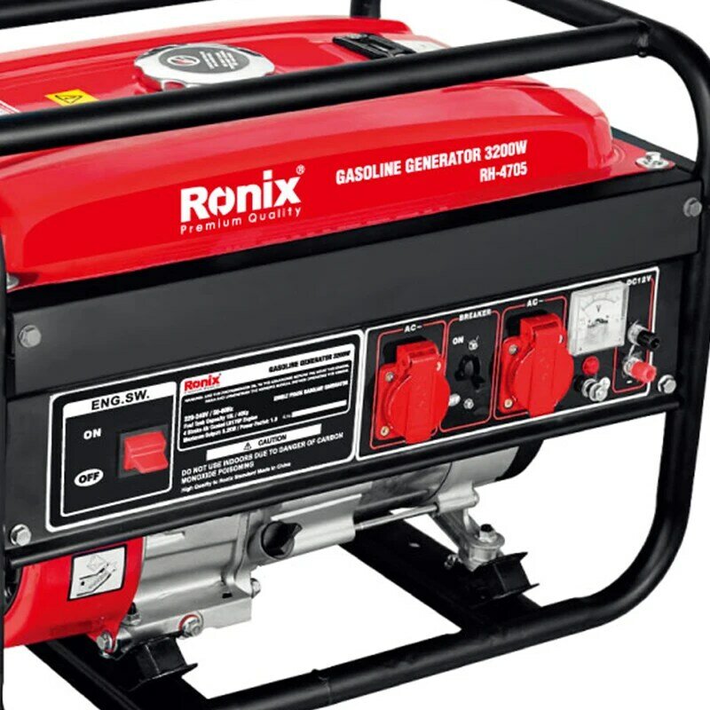Ronix RH-4705 3000w 15l 4 tempos de refrigeração a ar portátil eletricidade silencioso portátil diesel mini gerador a gasolina
