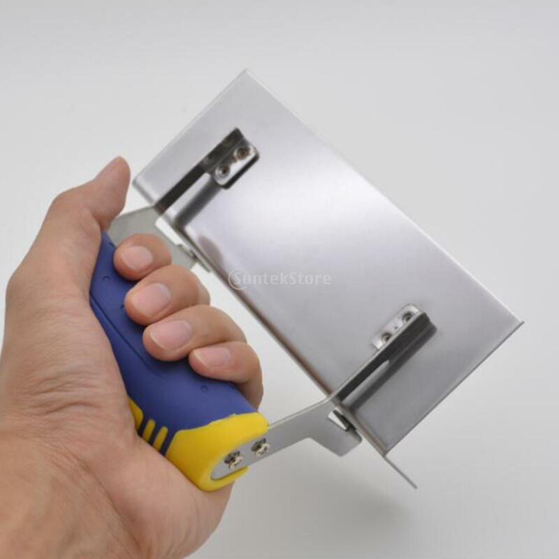 Canto espátula de aço inoxidável com punho aperto profissional emplastro ferramenta de reparo da parede para a raspagem drywall mudding