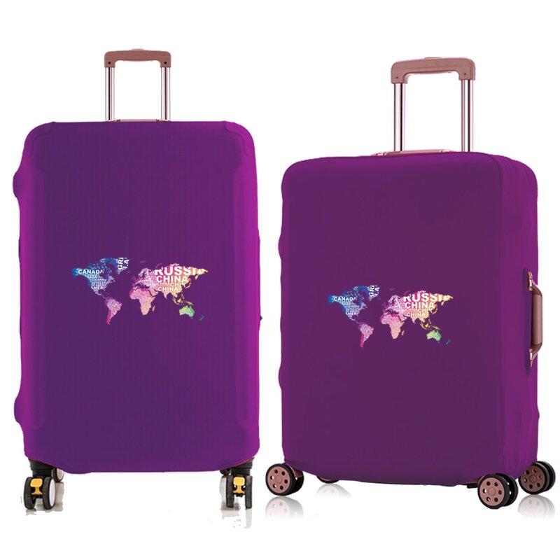 Fundas protectoras para maleta de viaje, Protector elástico para equipaje de 18 "-28", patrón de viaje