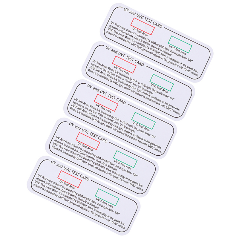 5 buah strip Cardsing pengujian Uv kartu penguji Uv kertas lampu sterilisasi untuk strip Cardsing pengujian Uv Ultraviolet lampu