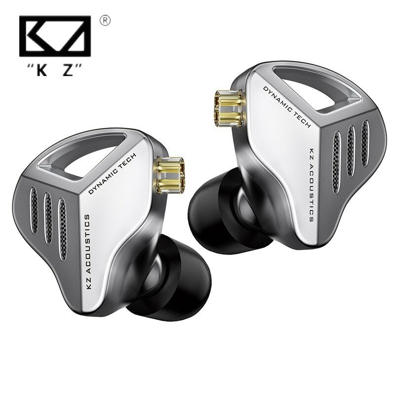 KZ ZVX سماعات أذن Dynamic HIFI Bass سماعات أذن في سماعات مراقبة الأذن سماعة رأس رياضية لإلغاء الضوضاء